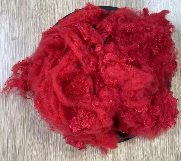 Virgin Polyester Staple Fiber 1.56D 38mm Bright Red