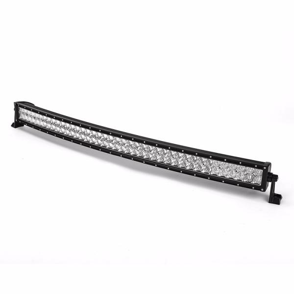 Black Aluminum 40000 Lumens LED Car Light Bar 300W Toughed Glass Bending Style