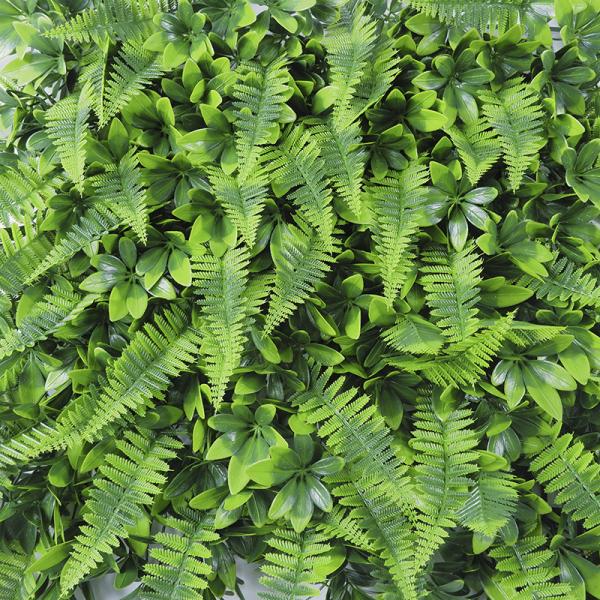 Tropical Decorative Artificial Plant Wall Panel 4*25cm Plastic Green Hedge For Garden