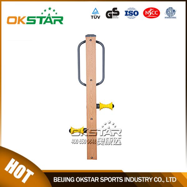 china outdoor park gym equipment  WPC materials based leg massager