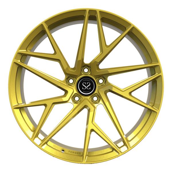 20inch 1 PC Piece Wheels Gold Spokes Discs For Monoblock Forged Rotational Concave Rims