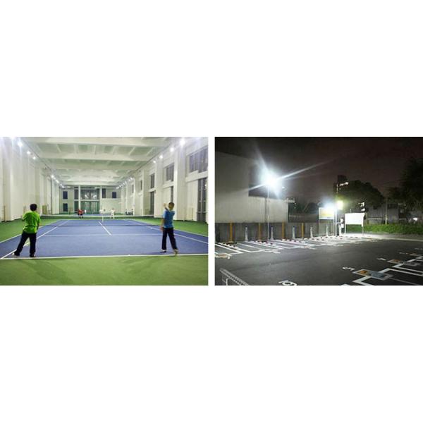 White Outdoor Led Tennis Court Lighting 100W  16000lm Stable Performance