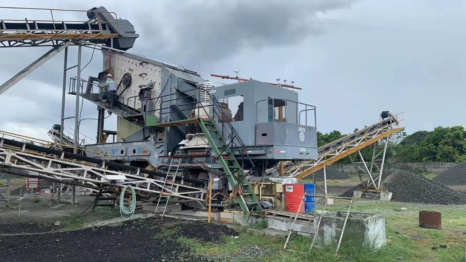 Semi-automatic Mining Stone Aggregate Production Mobile Jaw Crusher Station Plant YG1349E912