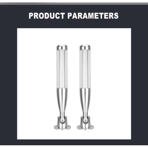 Lámpara de torre LED de entrada DC 24V para máquina plegable con luz de pila y zumbador incorporado, eficiencia de 80 lm/W