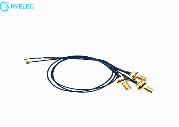 Waterproof a fêmea traseira do anteparo SMA rp ao ipex UFL com cabo do coaxiai do RF assmbely