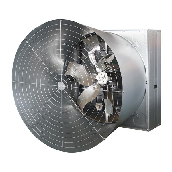 Agricultural 1.1kw Galvanized Ventilation Exhaust Fan 6 Blades Cone Type