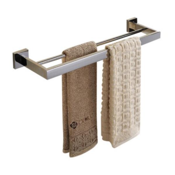 Double towel rail 83109-Square&Black &Brush color&Stainless steel 304& Bathroom Accessories &kitchen&Sanitary Hardware