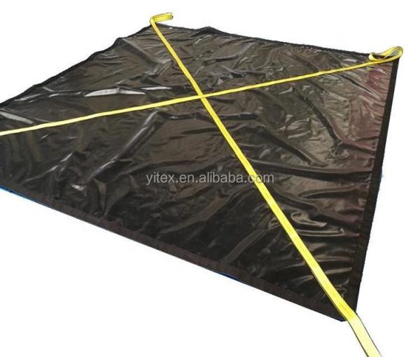 18oz PVC Vinyl Tarpaulin PVC Tarpa de remoção de neve com alças para o local de construção