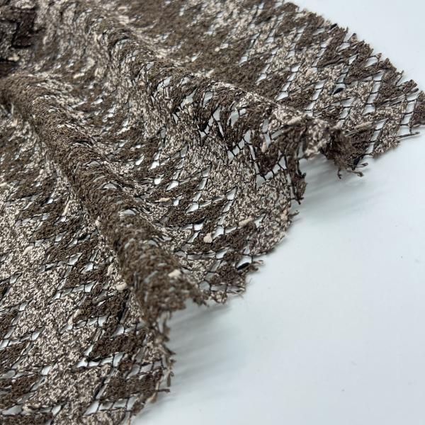 Tissus à tricoter sur mesure en jacquard 75% polyester 25% coton 155cm 220gsm N07-086
