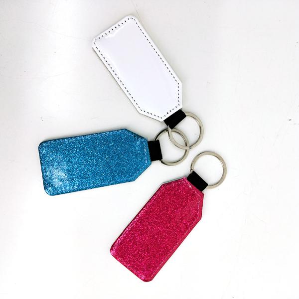 PU Leather 3mm Thickness Giltter Dye Sublimation Blanks