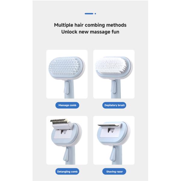 Hair Dematting Pin Comb Pet Grooming Kit Self Cleaning Slicker Brush Shedding Tool