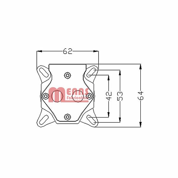 VGA Water Cooling Kit ,Radiator,MS-011-PO,POM/Stainless steel/Red copper.Rohs