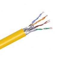 CAT8 SFTP Solid Copper LSZH Yellow Jacket For Industrial Networks
