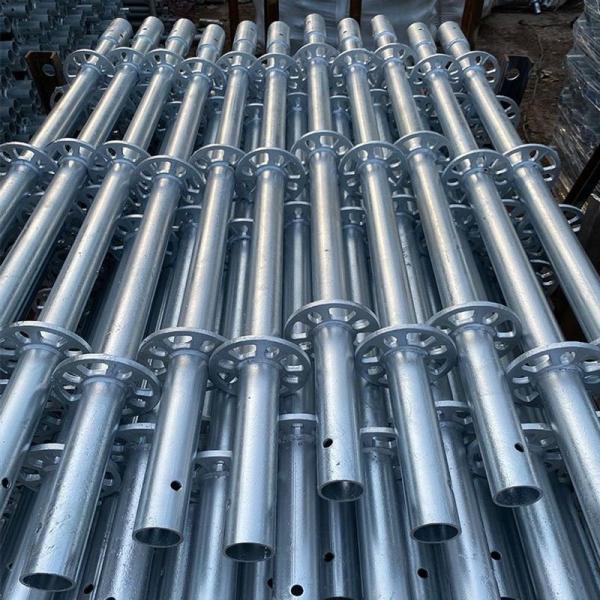 HDG Q355 48.3mm 3m EN12811 Certified Wedge Tubular Ringlock Scaffolding 8mm Ring Thickness