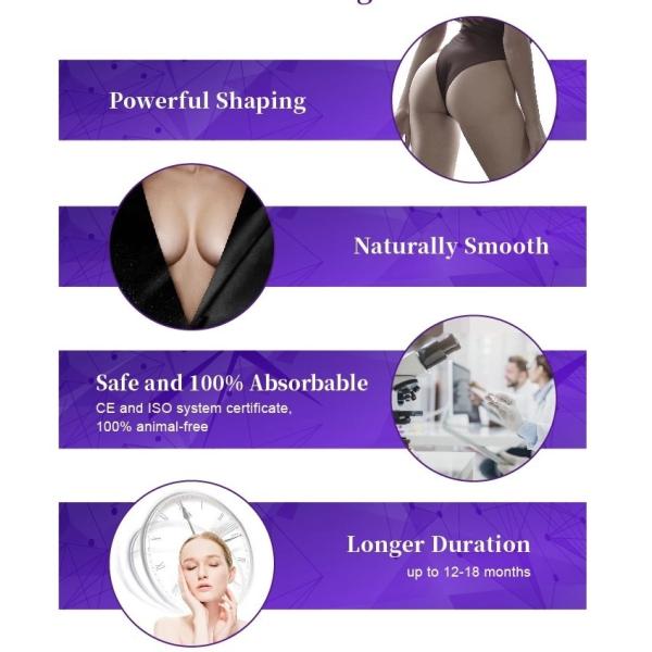 Injeção ácida hialurónica do Ha do enchimento da ampliação coreana das nádegas da expansão do peito para o corpo