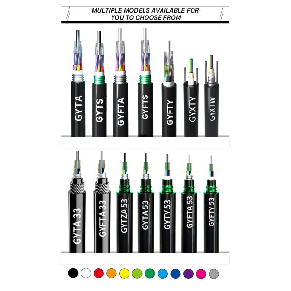 Fiber count 1/2/4 Cores HXCOWO GJYXFCH GJYXCH FTTH Fiber Optic Drop Cable for Outdoor