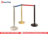 Barrières démontables de contrôle des foules de bornes de sécurité de solides solubles avec la ceinture de sécurité escamotable