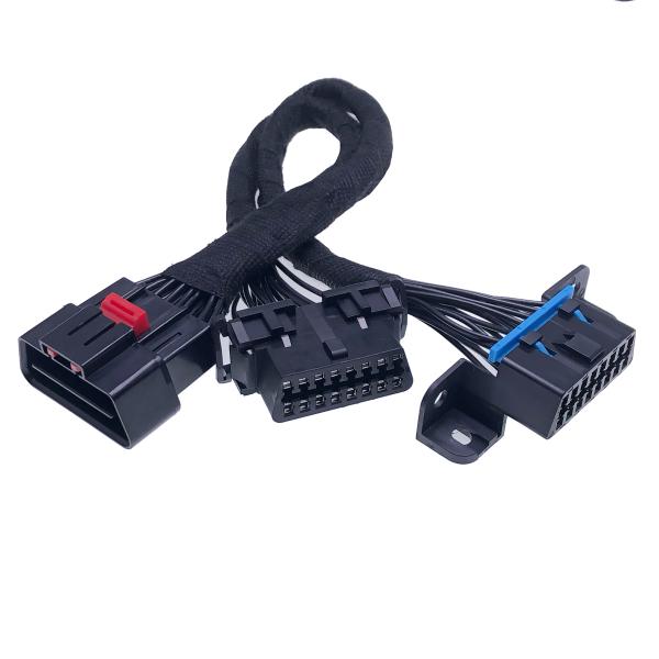 AOTAI Red OBD2 16 Pin To FCA 12-8 Connector Cable for Autel Chrisler Chrysler Big Temperature Range -30°C- 80°C