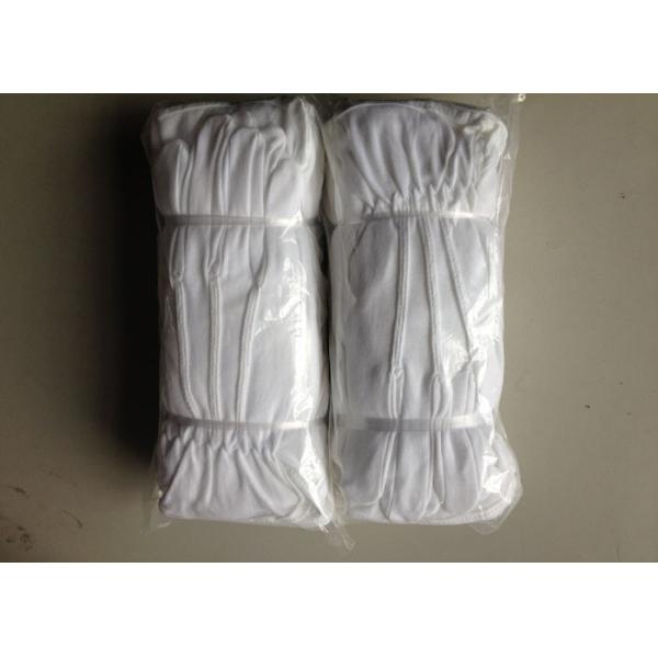 disposable mens white cotton driving gloves with three stiching lines high quality cotton anti uv