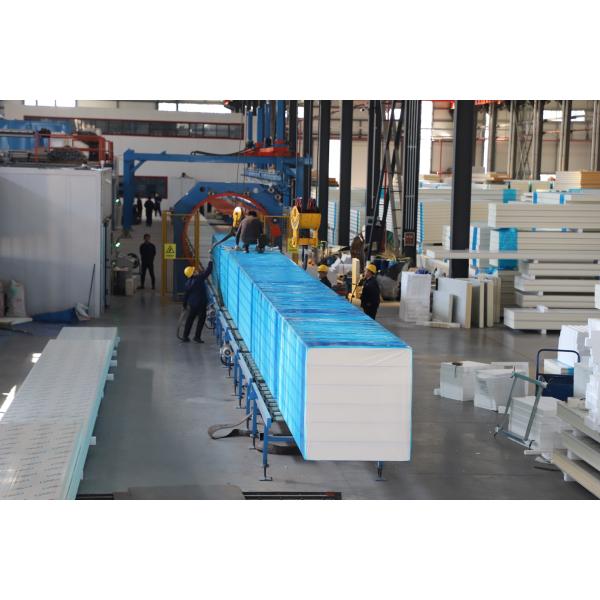 Панель холодильной комнаты холодильника цветная сталь / нержавеющая сталь PU сэндвич панель