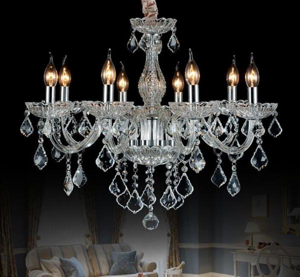 Affordable crystal chandelier lighting Transparent Color (WH-CY-08)