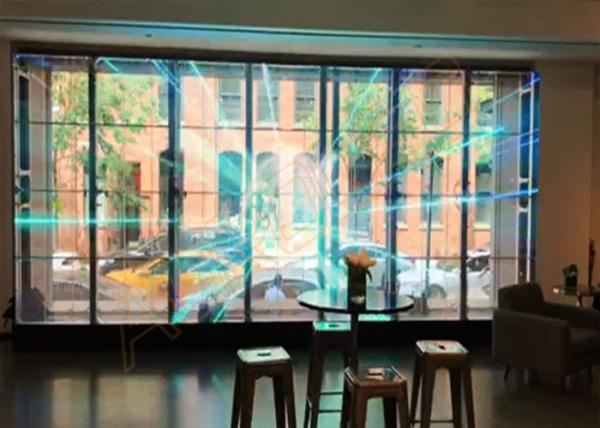 7mm Glass Transparent LED Screens Rental Billboard Excellent Heat Sinking