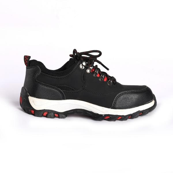 Steel Toe Lace up Slip Oil Resistance Microfiber Leather Upper Unisex Fit Worker Safety Shoes