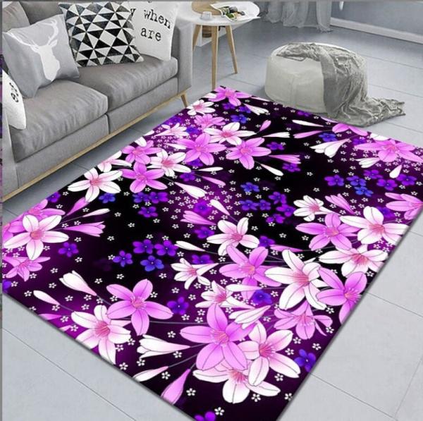 North European Garden Polyester Fiber Living Room Floor Carpet Stripping Special Style