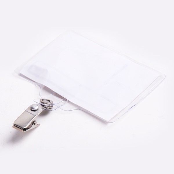 high quality plastic ID card transparent badge holder