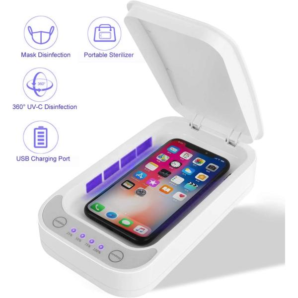 Ultraviolet Mobile Phone Disinfection Box Usb Charging Wireless Charging