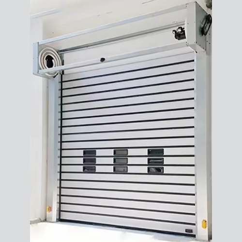 Wind Resistant Aluminium Roll Up Door High Speed Metal Door For Loading Dock Passages