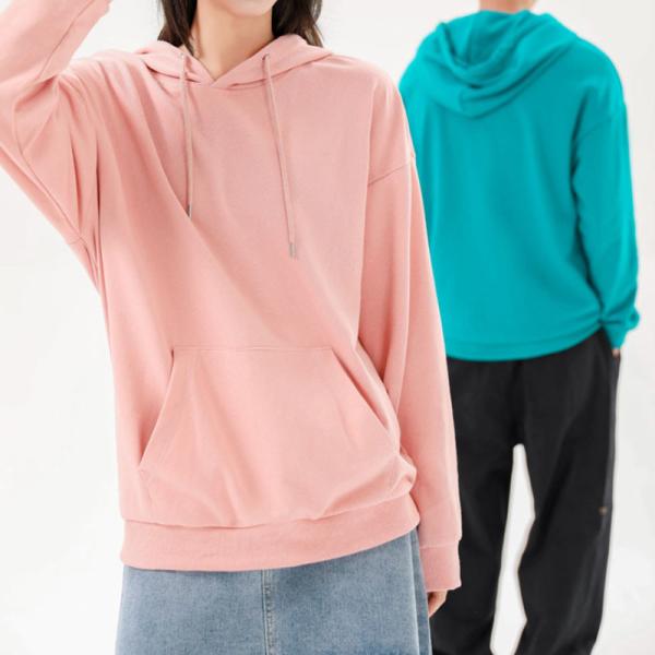 Plain Dyed Organic Unisex Plain Hoodies 3XL Breathable