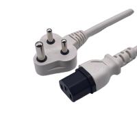BIS1293 India Cordão de alimentação 6A 250V 3 Plug Pin Para Laptop PC Elétrico