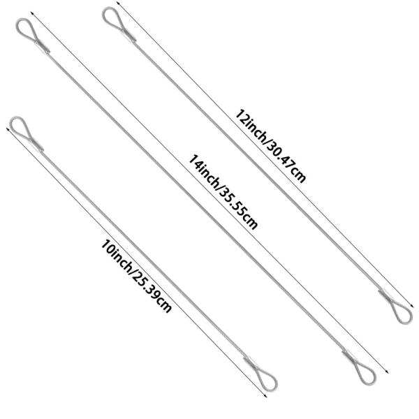 Eslinga de cable de acero inoxidable con lazos de ojo AISI304/316