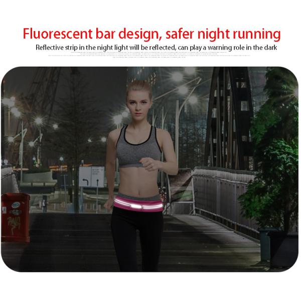 Outdoor running sports ultra-thin invisible mobile phone multi-functional fitness waterproof high stretch belt waist bag