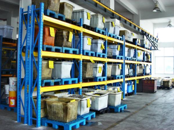 Heavy Duty Selective Pallet Racking With Plywood Deckin , Steel Racking Systems