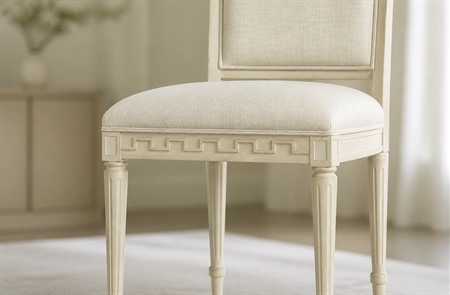 Classic Carved Solid Wood Upholstered Dining Chair-French Style CYC-076