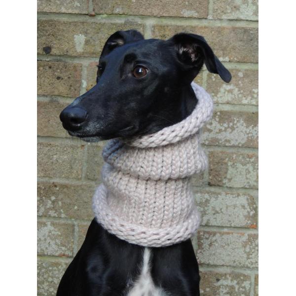 Y-Z Greyhound Lurcher Whippet Dog Snood Neck Warmer Hat Handmade Chunky Yarn Scarf for Dog