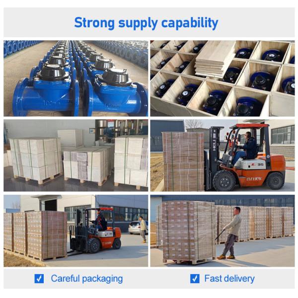 4 Inch Cast Iron Body Woltman Water Meter Flow Meters