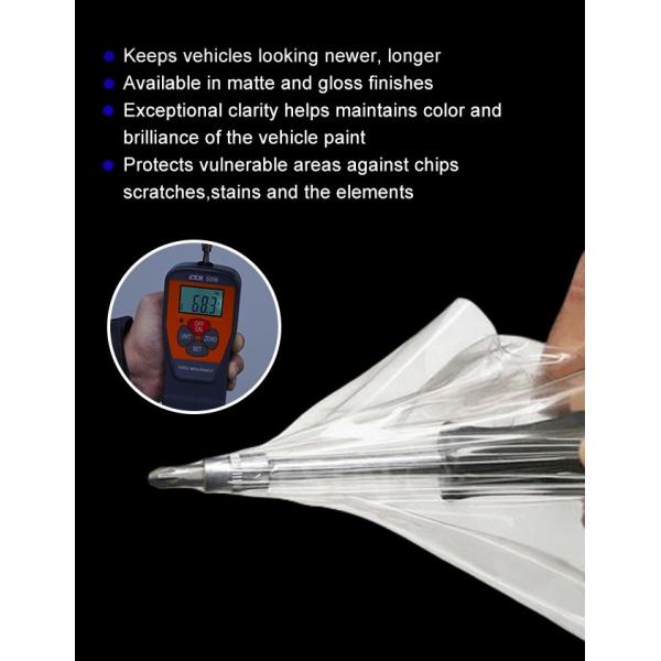 Прозрачная TPU самовосстанавливающаяся анти-грабежная анти-желтая автомобильная краска защитная пленка