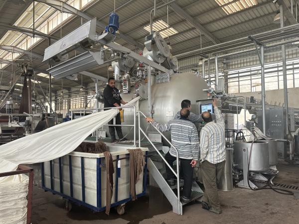 HTHP Energy Saving Cloth Dyeing Machine Low Liquor Ratio With EAS PCT310 Controller