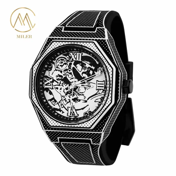 New Design Double Movement Quartz Wristwatch with Denim Strap Watch for Sale