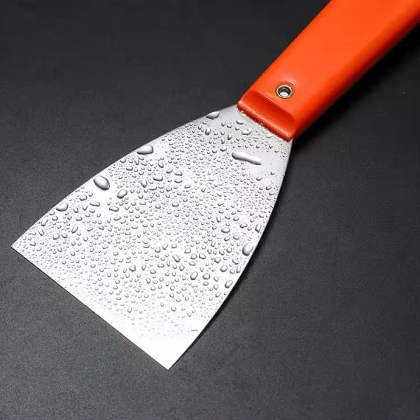 Plastic handle Stainless Steel Carbon Steel Soft Grip Heavy Duty Bent Putty Knife Scraper