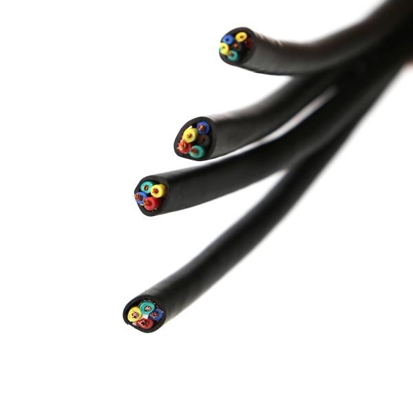 Bare Copper Wire RVVP Flexible Electrical Cable Braiding 4 Cores 0.5mm 1.5mm 2.5mm YSLY-CY