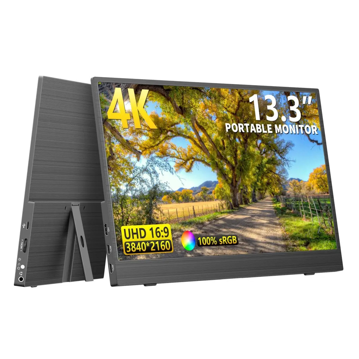 13.3 дюймовый ЖК-дисплей Малые мониторы 4K 3840*2160P Ips Игровой монитор Панельный экран USB Для PS5