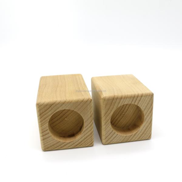 Wooden candle holder in Exclusive Natural Beech Wood base 100% Eco Product Accept Customized Logo