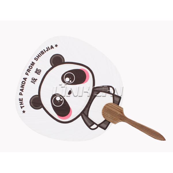 Custom Paper Paddle Hand Fan with Both Side Printing