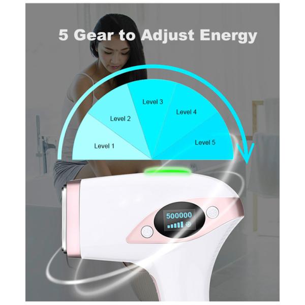 Gun Shaped Ice Compress 48W 12V 4A 600000 Shot IPL Hair Removal Device