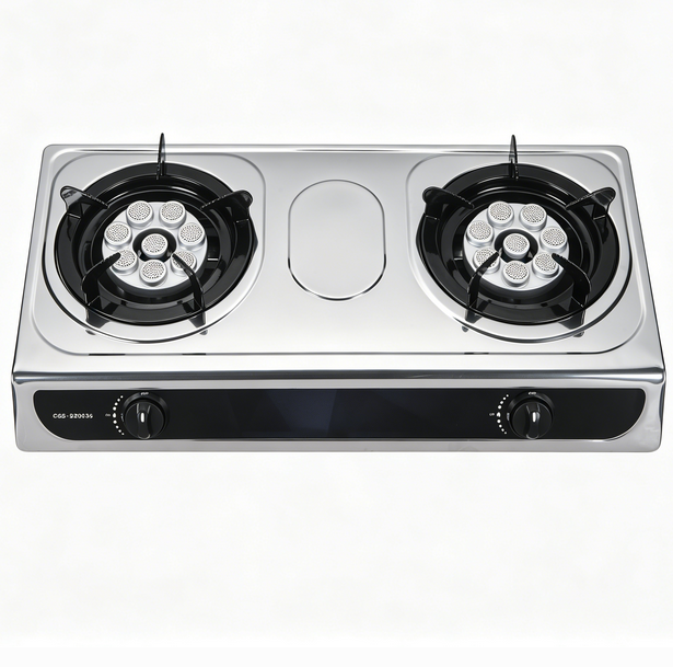 Portable 2 Burner Gas Stove Stainless Steel ODM OEM Class Household Factory