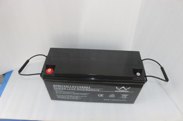 12V 150AH Rechargeable Sealed Lead Acid Battery , Lead Acid Car Battery